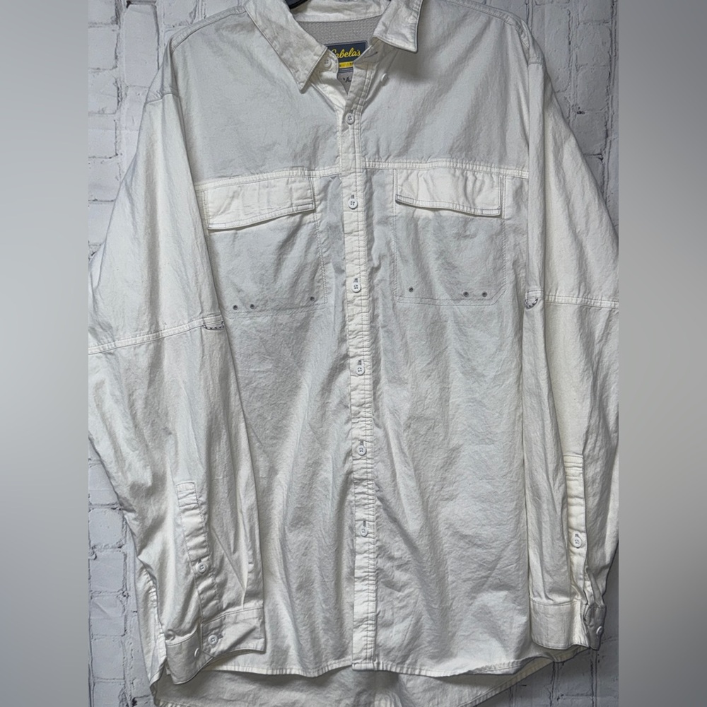 Cabela's White Casual Button Down Shirt